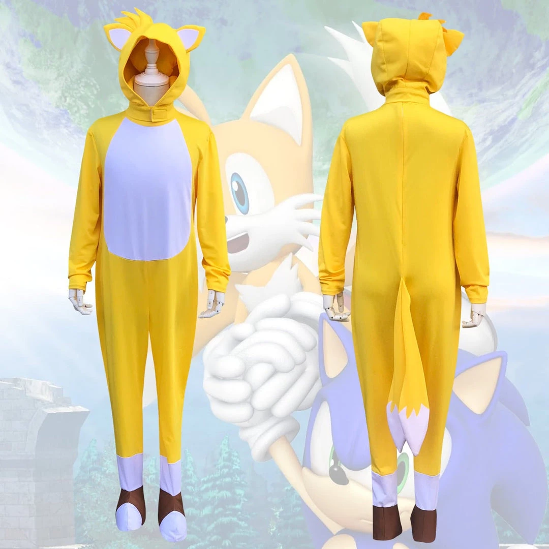 Hallowitch Costumes Girls' Tails Costume-Sonic The Hedgehog Movie Costume For Girls 4 Hallowitch Costumes Girls' Tails Costume-Sonic The Hedgehog Movie Costume For Girls