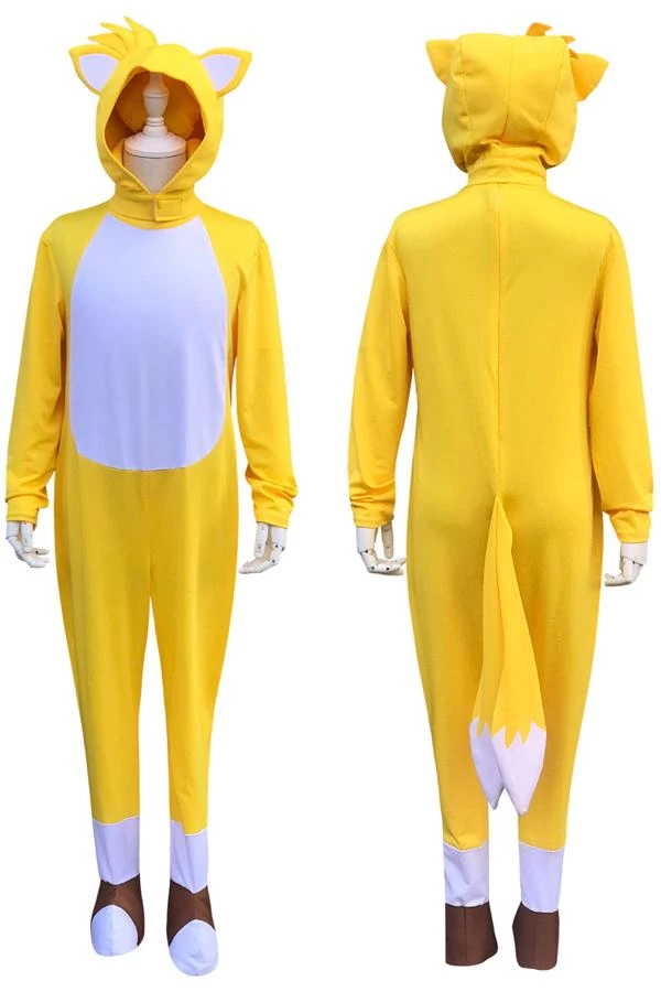 Hallowitch Costumes Girls' Tails Costume-Sonic The Hedgehog Movie Costume For Girls 3 Hallowitch Costumes Girls' Tails Costume-Sonic The Hedgehog Movie Costume For Girls