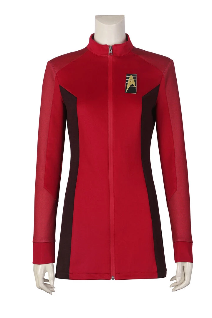 Hallowitch Costumes Star Trek Red Uniform Cosplay Costume High Quality Women's 3 Hallowitch Costumes Star Trek Red Uniform Cosplay Costume High Quality Women's