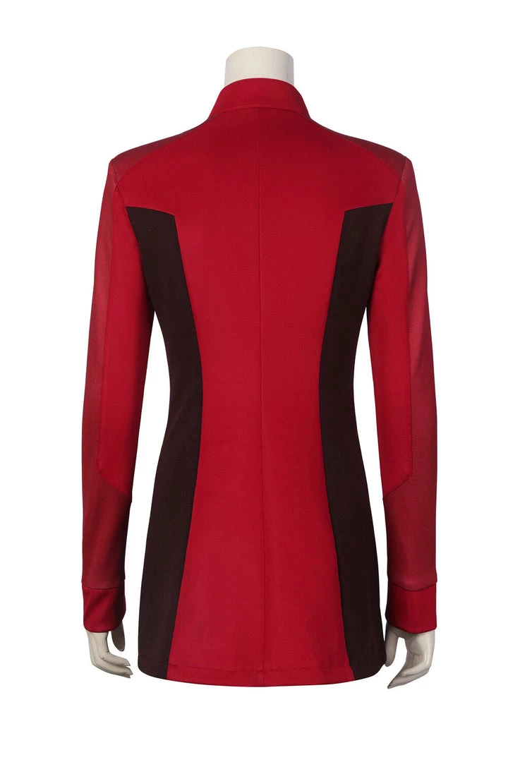 Hallowitch Costumes Star Trek Red Uniform Cosplay Costume High Quality Women's 5 Hallowitch Costumes Star Trek Red Uniform Cosplay Costume High Quality Women's
