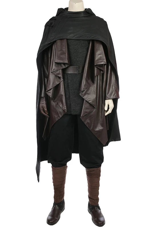 Hallowitch Costumes Men's Luke Skywalker Cosplay Black Costume, Star Wars The Last Jedi Outfit 3 Hallowitch Costumes Men's Luke Skywalker Cosplay Black Costume, Star Wars The Last Jedi Outfit