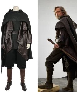 Hallowitch Costumes Men's Luke Skywalker Cosplay Black Costume, Star Wars The Last Jedi Outfit 9 Hallowitch Costumes Men's Luke Skywalker Cosplay Black Costume, Star Wars The Last Jedi Outfit