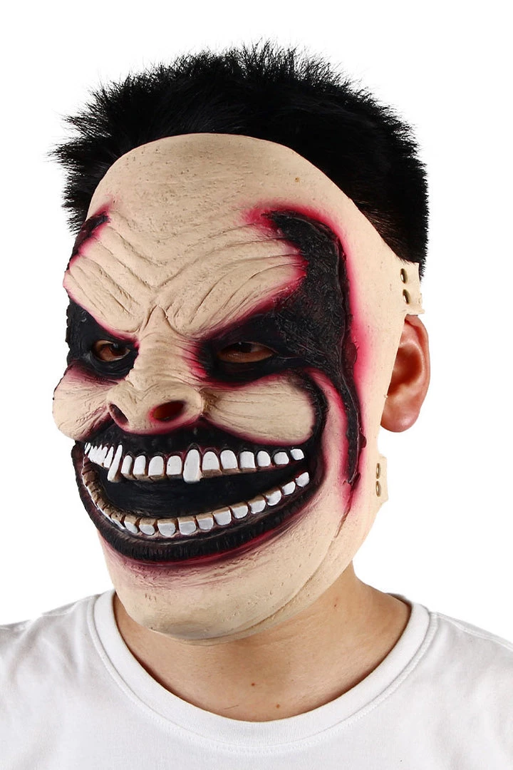 Hallowitch Costumes Men's Walking Dead Sharp Teeth Zombie Mask 4 Hallowitch Costumes Men's Walking Dead Sharp Teeth Zombie Mask