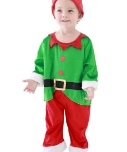 Hallowitch Costumes Boys' Toddler Christmas Elf Costume 2T - 3T