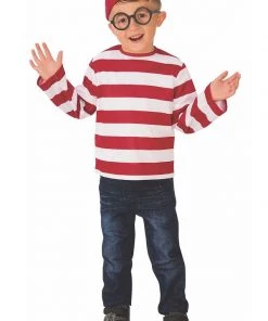 Hallowitch Costumes Where's Waldo Costume Striped Shirt For Adult And Kids 11 Hallowitch Costumes Where's Waldo Costume Striped Shirt For Adult And Kids