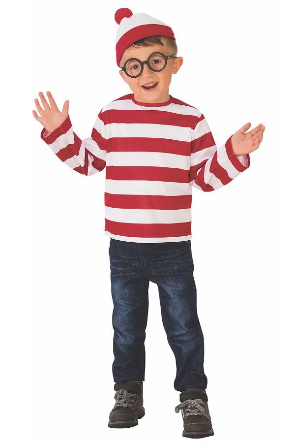 Hallowitch Costumes Where's Waldo Costume Striped Shirt For Adult And Kids 7 Hallowitch Costumes Where's Waldo Costume Striped Shirt For Adult And Kids
