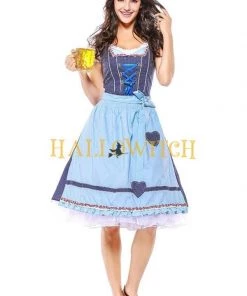 Hallowitch Costumes Women's German Beer Fest Oktoberfest Lederhosen Kostüm, Traditional Bavarian Adult Costume